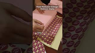 Proses Pembuatan Undangan Hardcover  Amplop #undanganpalembang #viral #printing