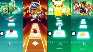 Gummy Bear Vs Crazy Frog Vs Pickachu Vs Paw Patrol - Tiles Hop EDM Rush