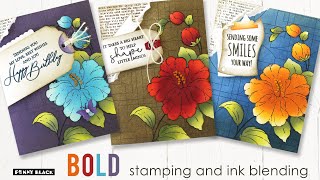 BOLD Stamping and Ink Blending | PB&J | Florescence