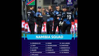 ICC T20 World Cup 2022 - Namibia Team Final Squad🏆| #shorts🏆