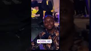 The Moment Isreal DMW Meet Davido In Dubai