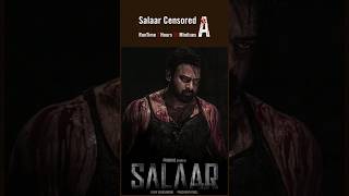 Salaar Censored Gets A Certificate #salaar #prabhas #salaarceasefire