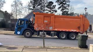 Mack LR side loader garbage truck!