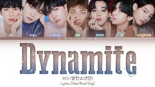 BTS Dynamite Lyrics (Color Coded Lyrics)