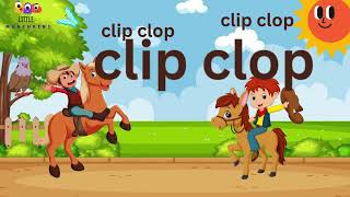 clip clop horse  #Farm animal song #kids learning# english poems#lakdikikathi#poeminhindi