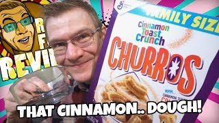 CINNAMON TOAST CRUNCH CHURROS!! TRYING AMERICAN CEREAL!! TASTE AND REVIEW!!