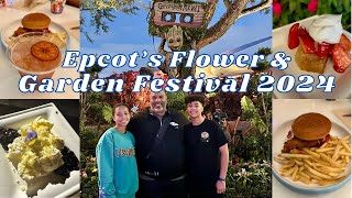 Epcot's Flower & Garden Festival 2024 - New Menu Items Review, New Topiary, & New Merchandise