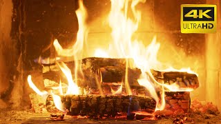 🔥 Relaxing Fireplace (10 HOURS) with Burning Logs and Crackling Fire Sounds for Stress Relief 4K UHD