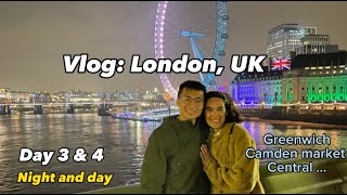 Vlog: London, UK - Greenwich, Camden, Abbey Road, Regent canal, Westminster, night and day