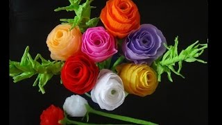 How to make paper flowers- Rose bouquet for Valentine's day