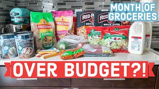 ONE MONTH GROCERY HAULS | Clearance Shopping 2022 | Budget Grocery Haul