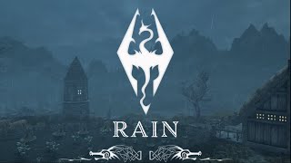 Skyrim Thunderstorms and Heavy Rain | Atmospheric Music & Ambience | Three Hours