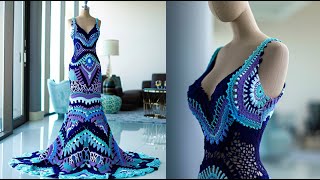 Stunning Crochet Formal Dress Ideas: 💯 Luxurious & Colorful Creations (AI)