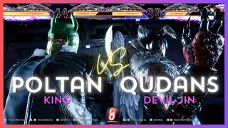 Tekken 8 - POLTAN (KING) VS qudans (DEVIL JIN)