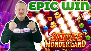 AM CÂȘTIGAT de 950X suma pariată cu 🎰Santa`s Wonderland 🎅  #pacanele #cazino #live