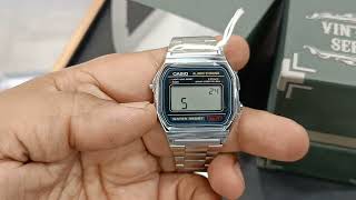 Casio Vintage D011 Digital Watch Time Configuration Process #navyawatchgallery