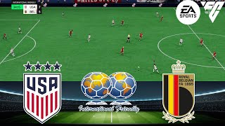 FC 24 - USA W vs Belgium W 17/9/2024 - INTERNATIONAL FRIENDLY - Gameplay PS5