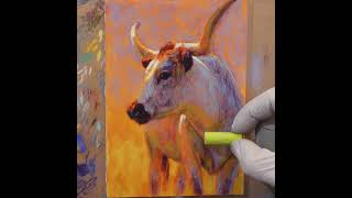 Painting 18 of 21 - "Little Longhorn"