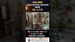 DIJUAL RUMAH ASRI SIAP HUNI DI TERUSAN LEUWI ANYAR BANDUNG HRG 1,7M HUB. 0877 7756 8484  #rumahmurah