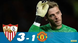 Sevilla 3-1Man United - Champions league (HD) (21-02-2018)