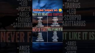 Zodiac Signs As 🤔 #shorts  #zodiac #youtubeshorts #viral