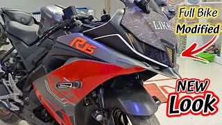 Yamaha R15 V3 Modified New 2024 । Yamaha R15 V3 Sticker Modification । Bangla Review AJ Shohan