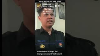 Larangan CheckSound oleh POLRES MALANG #kasusviral