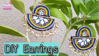 Beautiful Handmade earrings making idea | best out of waste | Handmade fabric Jewellery Making idea