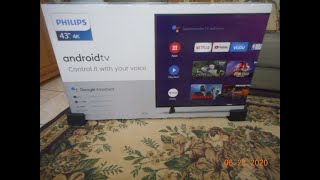 Philips 43 in  4K Ultra HD Android Smart TV Model: 43PFL5604/F7