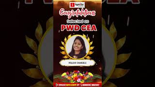 PWD selection CEA | Iginte Success pwd result | pallavi Chandele #resultcelebration