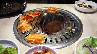 Sizzling Korean meat BBQ at your table | Samgyeopsal at Jakarta