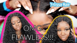 ♡ The Prettiest Water Wave Wig Install *Straight Out Of The Box* | Pre Everything! ft. #yolissahair