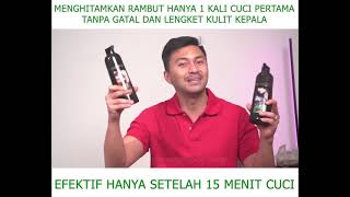 Menghitamkan rambut hanya 1 kali cuci pertama