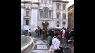 2013-03-19 Rome Italy: Four Rivers Fountain in Piazza Navonna