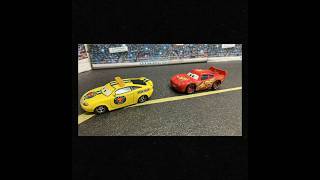 最初のレースシーン パート7#cars #mattel #mcqueen #lightningmcqueen #disney #stopmotion #pixar #car #hotwheels