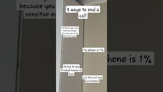 excuses for cancelling calls