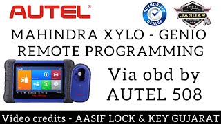 MAHINDRA XYLO REMOTE MATCHING BY AUTEL - DONE BY TEAM JAGUAR AUTOTRONICS (AASIF LOCK & KEY-GUJARAT)