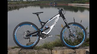 PRESENTATION et ride avec mon vélo de descente vtt dh MTB