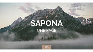 Sapona - One Page PSD | Themeforest Website Templates and Themes