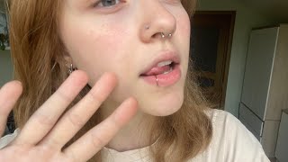 ASMR negative energy plucking (mouth sounds & hand movements)🪐