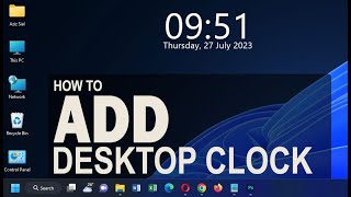 How to download desktop clock in windows 11