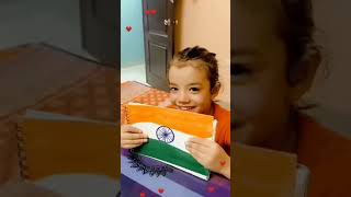 Making Indian Flag Tricolour #trending #vandemataram #maa #india #tricolor #tricolour #flag #indian