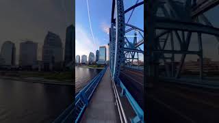 🌆 Taking a stroll over the iconic Main Street Bridge 💙