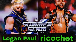 wwe SummerSlam 2023 prediction Logan Paul vs ricochet 🔥🔥