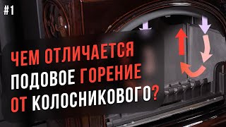 Подовое и колосниковое горение. Плюсы и минусы типов горения. Схемы подачи воздуха в печах-каминах