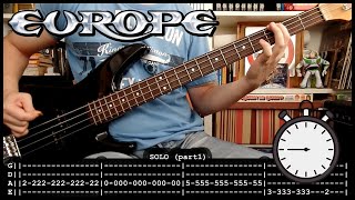 EUROPE - The final countdown (bass cover w/Tabs & lyrics)