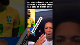 BORGES DA PAPO RETO A TITE POR NÃO CONVOCA GABI GOL #shorts #shortyoutubevideo