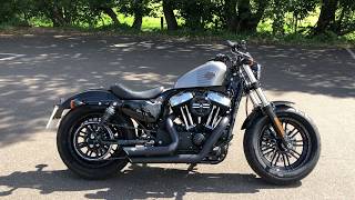 2017 Harley-Davidson XL1200X Sportster Forty-Eight 48, with Vance & Hines Short Shot Exhausts