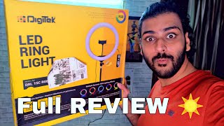 Digitek 15c RGB Ring Light Full Review 💥🔥 | Life and Tech