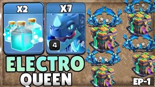 Th14 Strongest Air Attack | 8 Electro Dragon +  5 Invisible Spell ! Clash of Clans